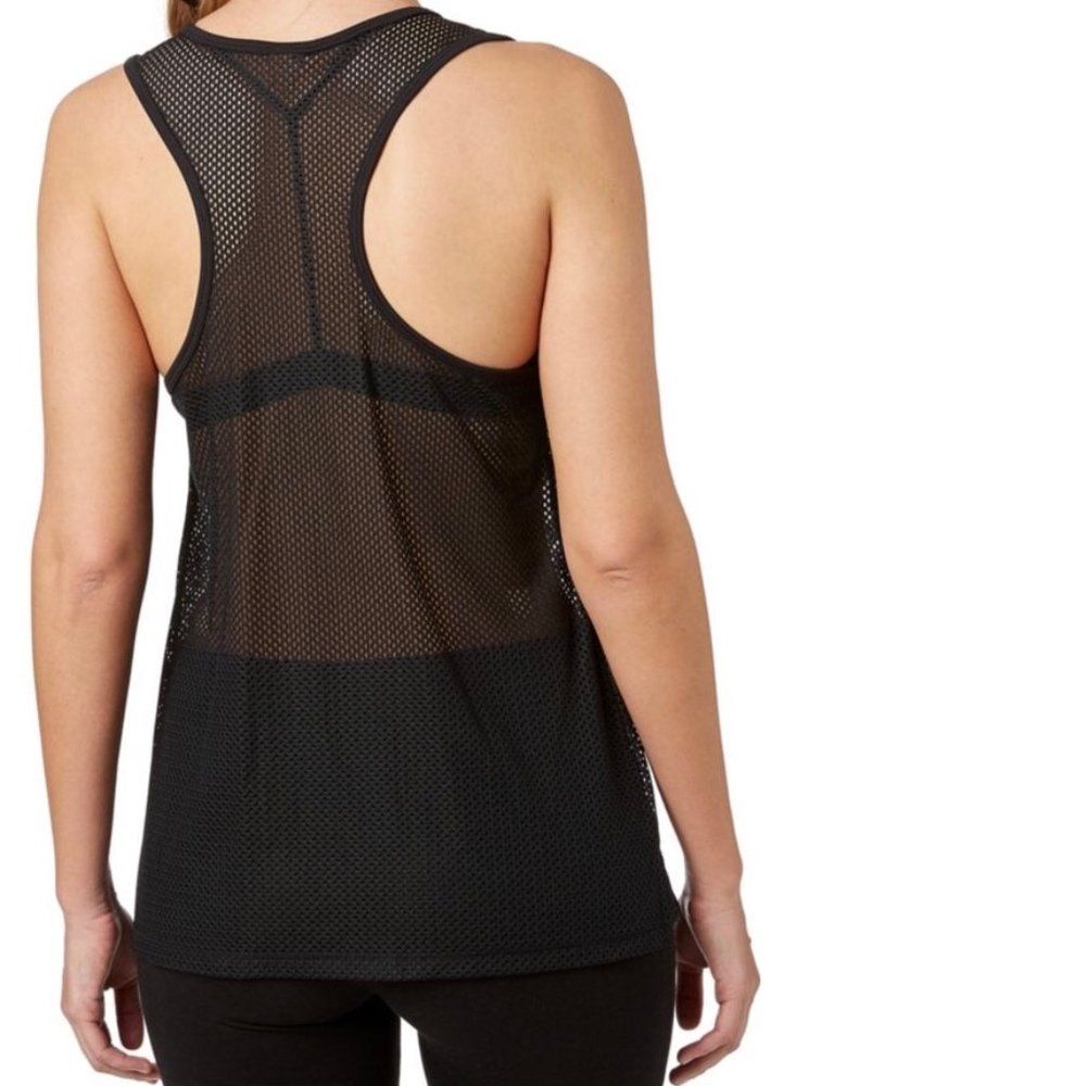 NWT Reebok Mesh Black Racerback ActiveTank Size S - Picture 2 of 7